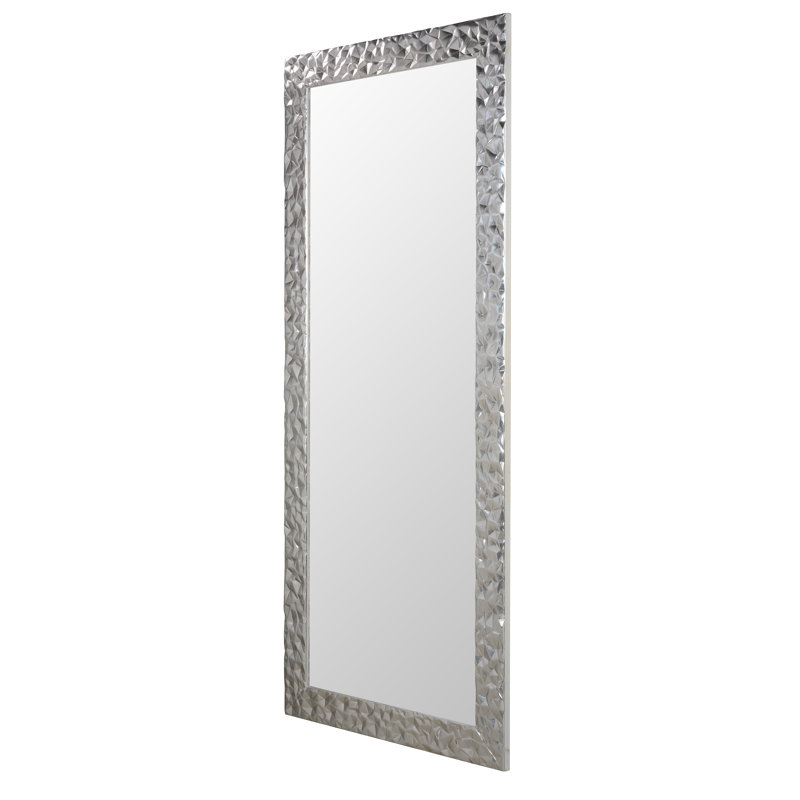 Caire Flat Wall Mirror, Silver, 180cm H x 80cm W