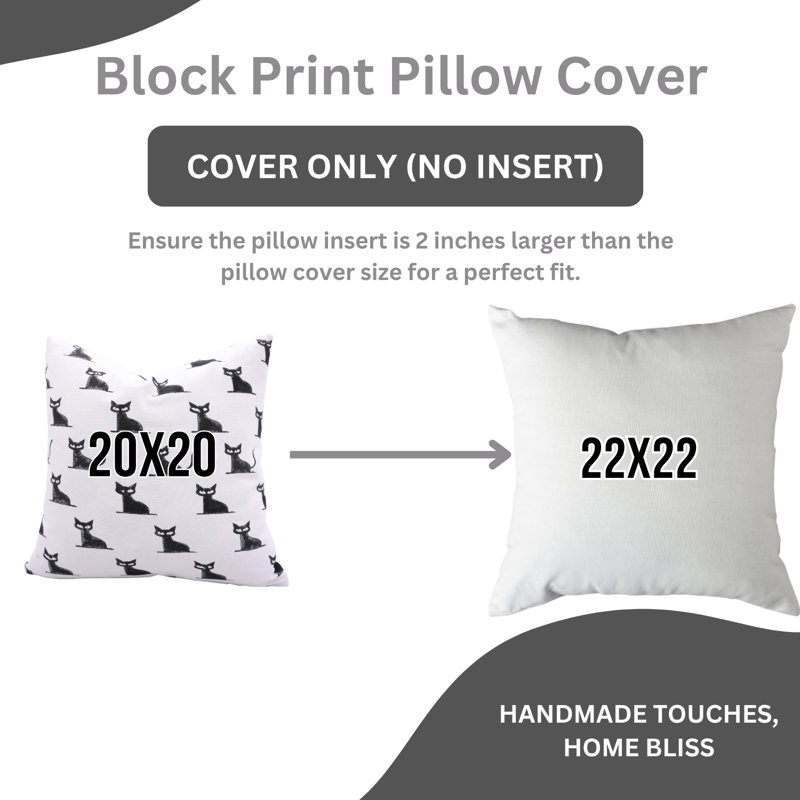 Coussin décoratif en coton fabriqué à la main avec une fermeture à glissière cachée pour canapé, canapé et fauteuil Fabcline Halloween