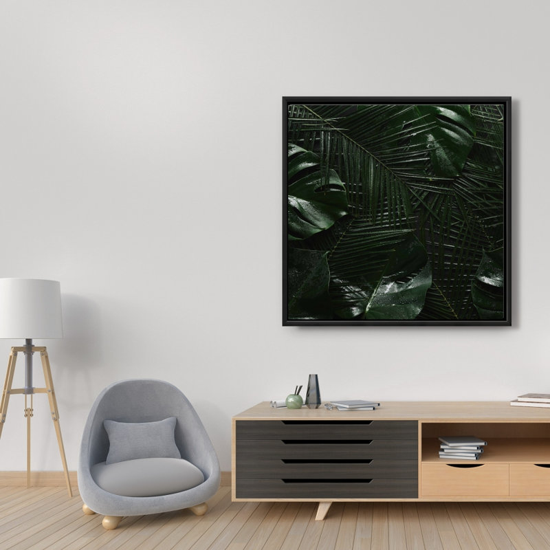Impression de jungle tropicale sur toile, H 36 po x l 36 po