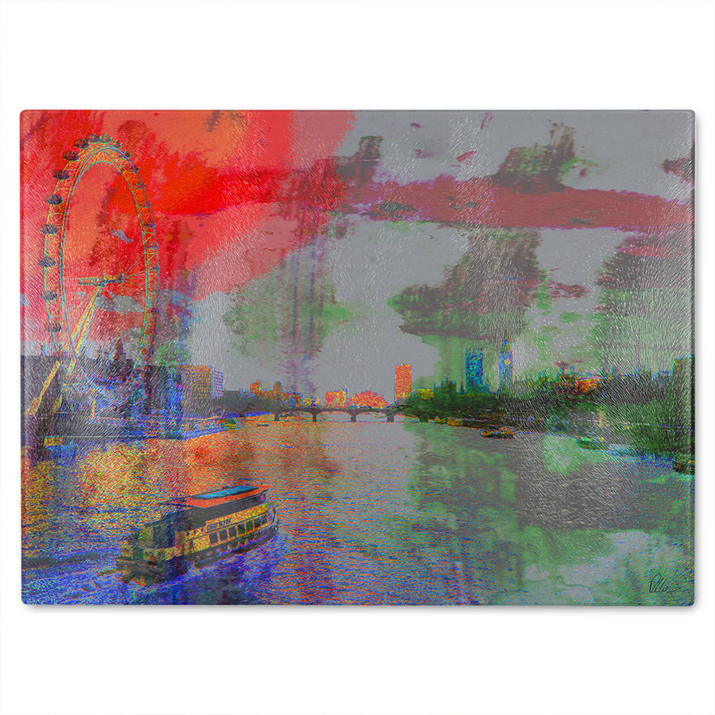 London Thames Glass Chopping Board