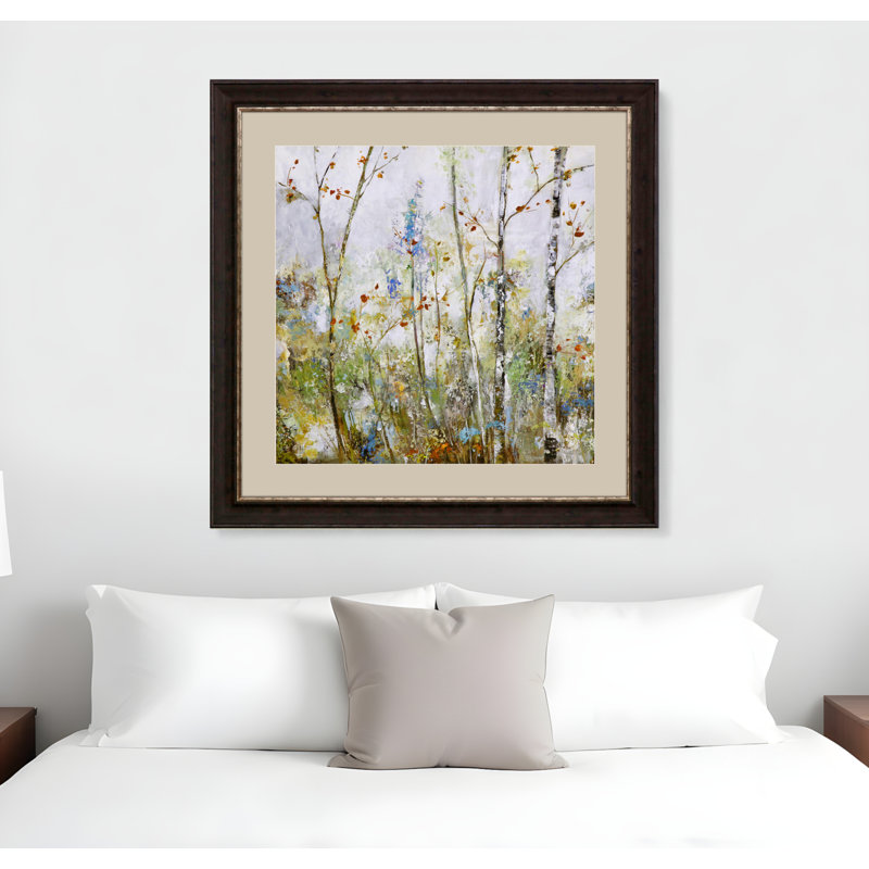 Birch Forest I Brown Framed Print Wall Art