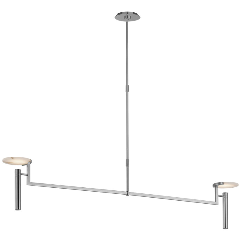 Melange 2 - Light LED Chandelier, Polished Nickel