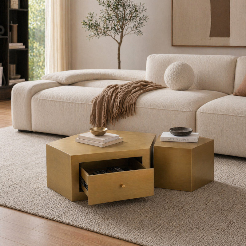 Ensemble de 2 tables gigognes Modern Modern