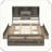 Platform Bed Storage Headboard Eight Drawers Practical Functional Space-Saving Design,Queen
