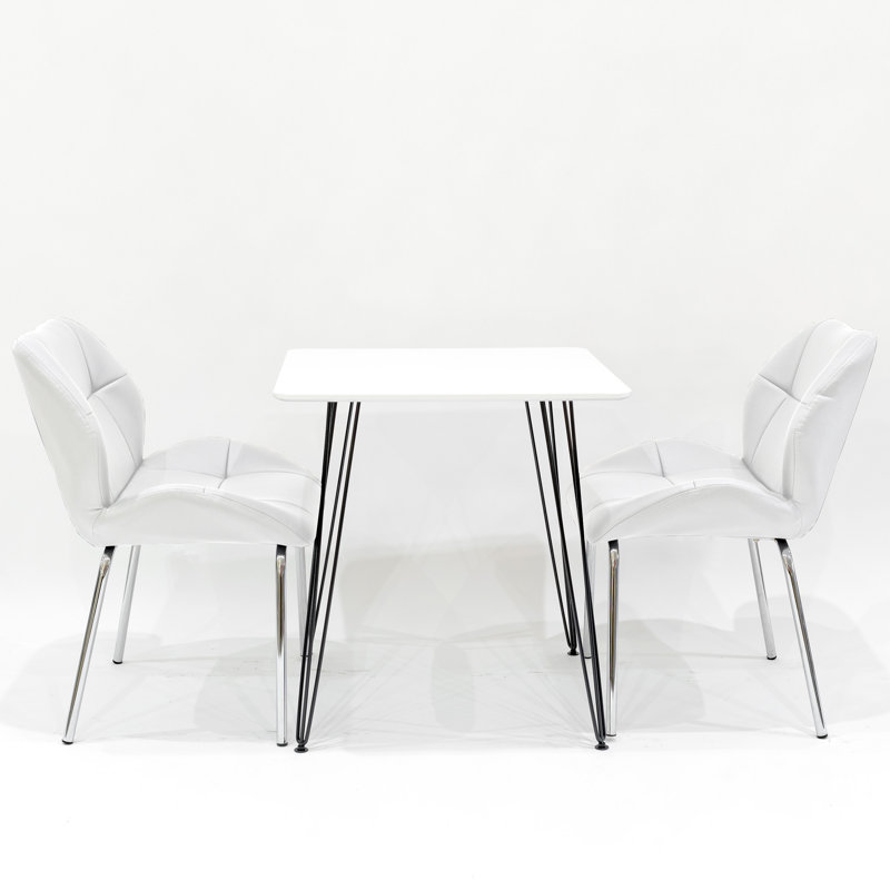 Maguire 2 - Person Dining Set, White