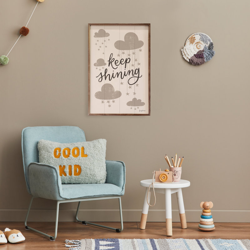 Céleste boho «Keep Shining» par Becky Thorns, H 36 po x l 24 po