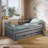 Wooden Bed Softi Graphite W194cm - Solid Pine Frame with Pull-Out Trundle & Dual Storage-1938441270