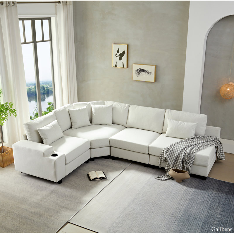 Canapé modulaire Upholstery, Polyester beige