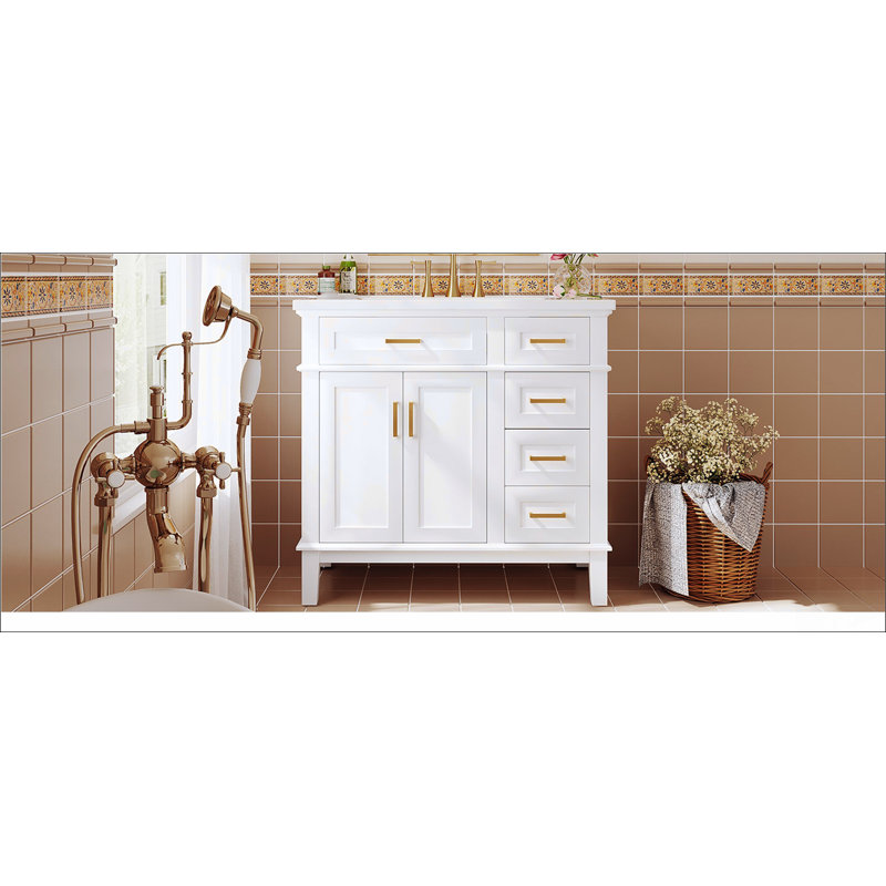 Meuble-lavabo 36 po avec lavabo en résine