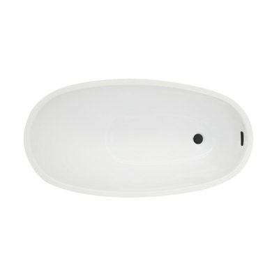 Baignoire autoportante ovale en acrylique 48 pouces Kingston Eden