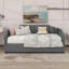 Lit de jour rembourré avec rangement inférieur-218708501-218708500
