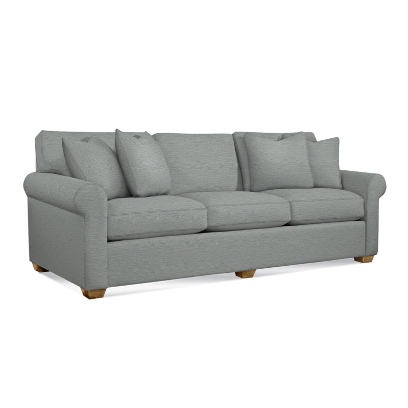 Bedford Sofa, Light Blue Performance Fabric; 0851-55, Havana