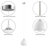 1-Light Dimmable Integrated LED Pendant-951357408-951357411
