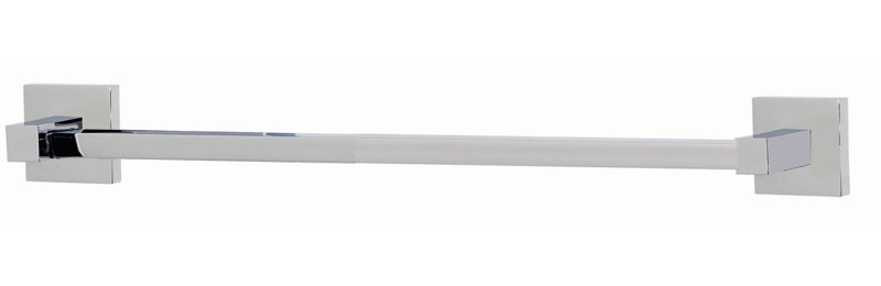 Swarovski Crystal Towel Bar, Matte Black, 2''H x 19.875''L x 2.25''D