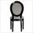 French Country Dining Chairs Set of 2, Upholstered with Sponge Round Back for Comfort and Style, Solid Wood Frame-1884420017