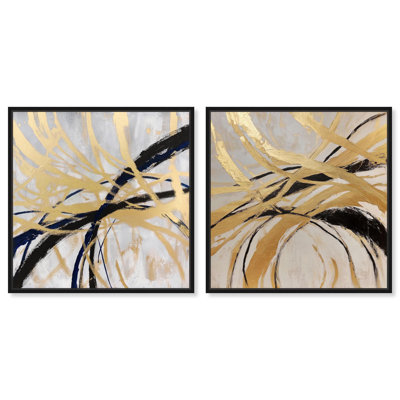 Décoration murale glamour sur toile glamour doré par Art Remedy