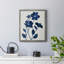 Toile encadrée de qualité supérieure Indigo Bloom II - prête à être accrochée-1064242982-1064242983