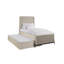 Lit gigogne double Taupe