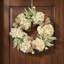 23" Hydrangea And Heather Wreath With Bows