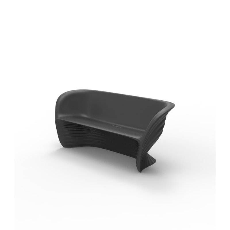 Canapé de patio de 74,75 po Biophilia, Plastique de base anthracite
