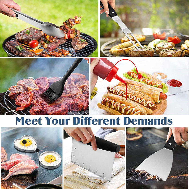 Accessoires de barbecue, Argent / noir