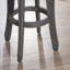 Bois avec finition gris foncé - repose-pieds rustique gris Comfort Zone