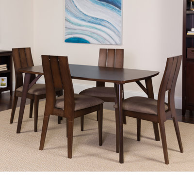 Solid Wood Top Four Leg Dining Set