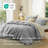 Bedsure Gray Duvet Cover Oversized King Size - Soft Double Brushed Bedding Set for Kids & Adults（Set of 3）-109724471-109724481
