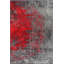 Rapture Gray/Red Luxury Area Rug-68901329
