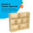 7 Compartment Plywood / Laminate Board Shelving Unit