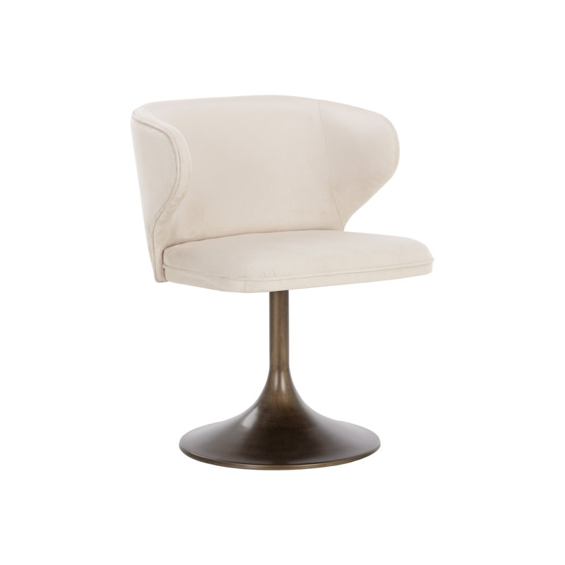 Anning 19'' H Fabric Upholstered Side Chair - Cream, Cream