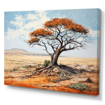 «African Desert Tree Survivor» - Art mural africain