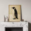 «Penguin Minimal Wildlife Profile Art», reproduction d'art sur toile encadrée très grande-120748013-120748005-120748004