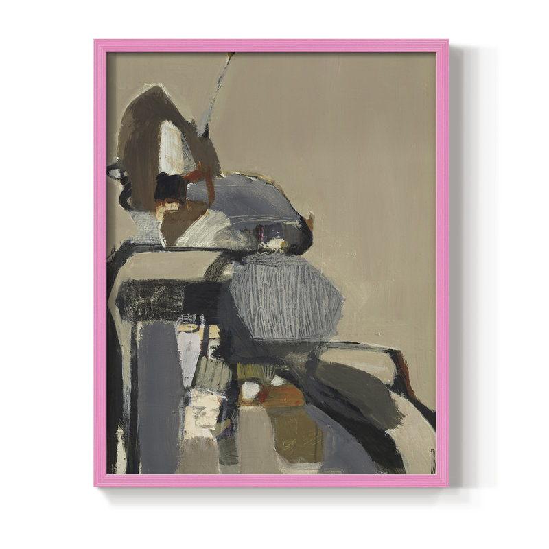 Landslide Framed Print - Solid Wood, Pink, 10" H x 8" W