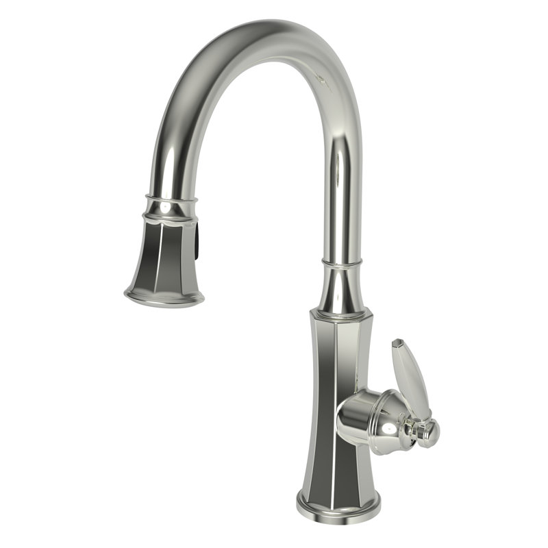 Metropole Single Handle Pull Down Kitchen Faucet, Polished Nickel