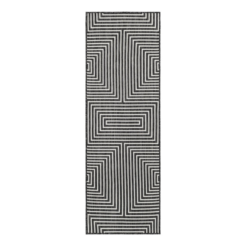 Tapis intérieur / extérieur d'extérieur moderne, Tapis de couloir 2 pi x 6 pi 1 po