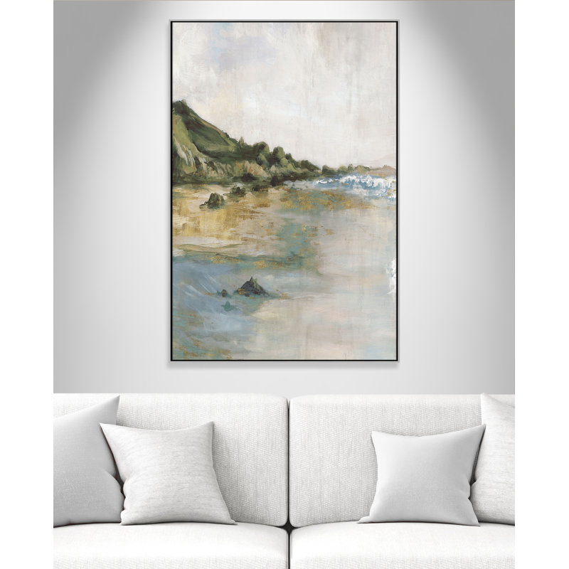 «Cordoba Tide’s Edge» par, Argent argent, H 61,5 po x l 41,5 po