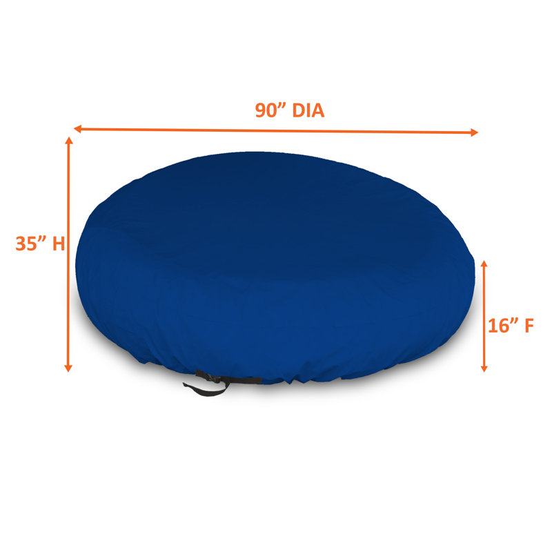 Housse de lit de jour pour l'extérieur avec housse de protection pour lit de jour avec ourlet élastique 1000D, Bleu