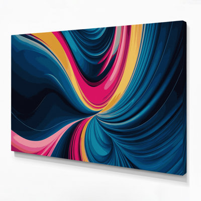 Gradient Abstract 22 Blue Canvas Wall Art