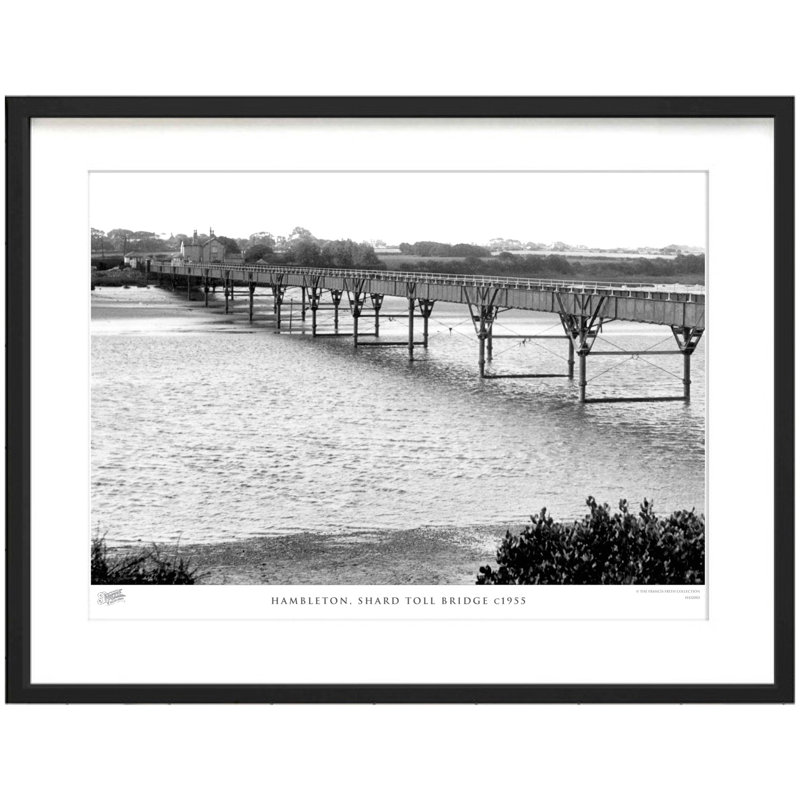 Hambleton, Shard Toll Bridge C1955 - Single Picture Frame Print, 45cm H x 60cm W x 2.3cm D