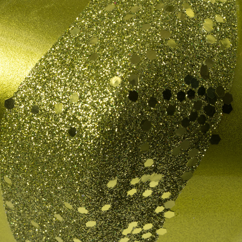 Ornement de Noël Swirl Diamond, Lime