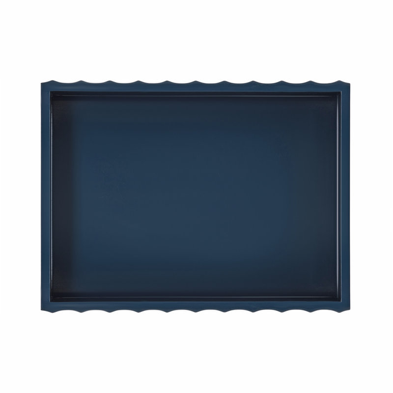 Plateau de service rectangulaire Cardella, Bleu marine