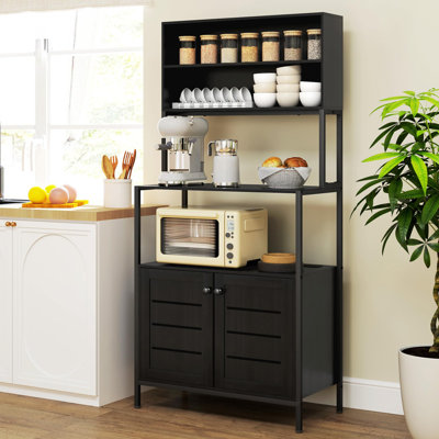 Kitchen Bakers Rack with Power Outlet