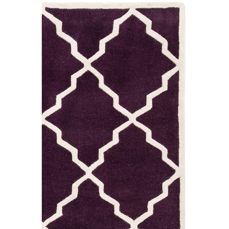 Carolene Hand Tufted Wool Geometric Rug, Rectangle 2' x 3'
