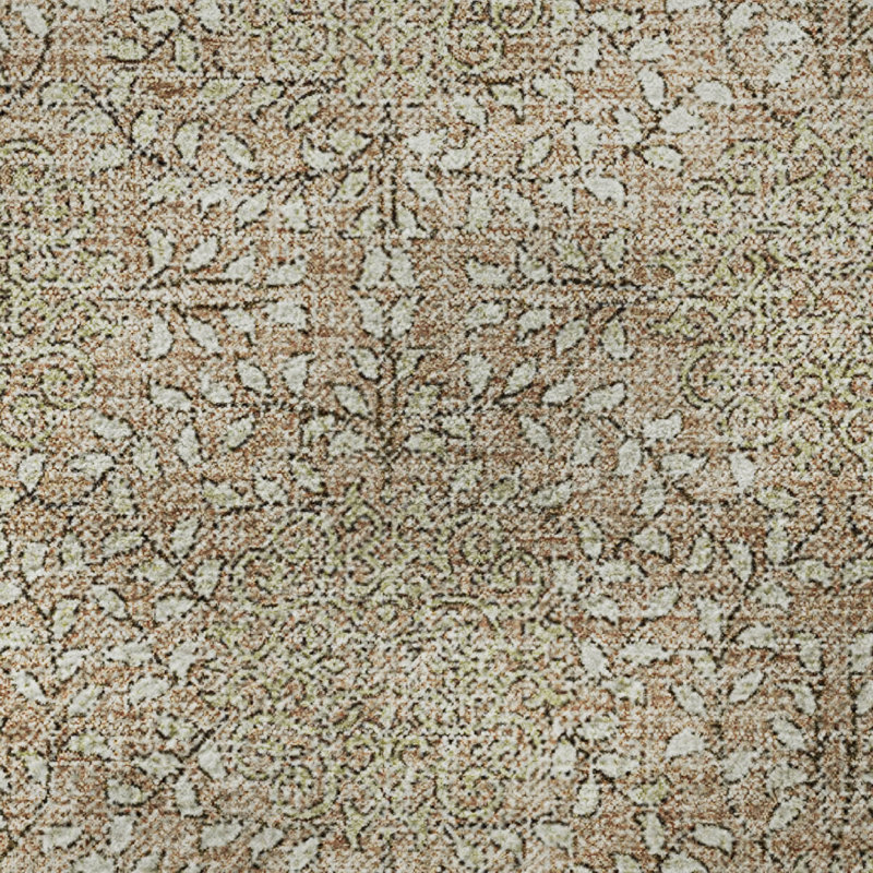 Tapis damassé Premium Crestover AMF1856 lavable à la machine, Rectangulaire 8 pi x 10 pi