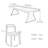 Solid wood walnut dining table set