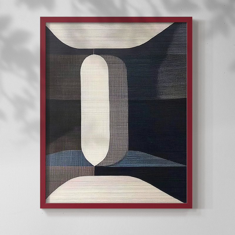 "ABSTRACT Series DCLXII" par J Paul, Rouge, H 11 po x l 9 po