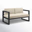 Avion Loveseat - Black-247300377-267548411