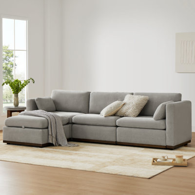 4- Piece Modular Sectional with Ottoman