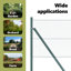 Hexagon Fence Green Steel-546512443